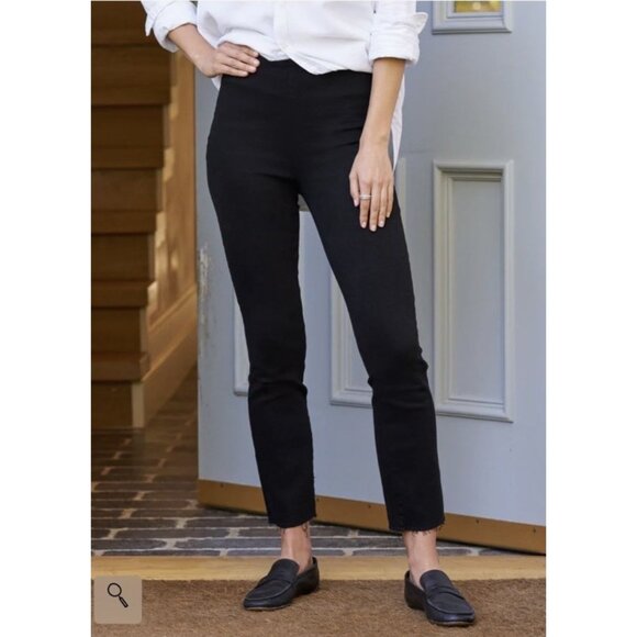 Frank & Eileen Women's Sz 26 DERRY ILLUSION 01 Black Pull On Jeans - Picture 11 of 12